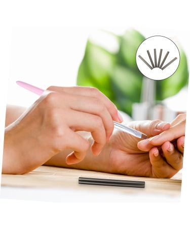 Housoutil 6pcs Nail Pen Cap Pens Multicolor Metal Trim Manicure Pen Caps Nail Art Supply Lightweight Brush Set As Shown 8x0.8x0.8cm - Buy Online on GoSupps.com