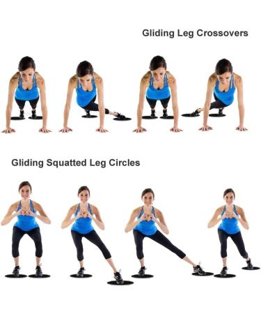 Core Sliders for Full Body Exercise | Double-Sided Gliding Discs for Carpet & Parquet | Effective Core Training & Home Workouts - Buy Online on GoSupps.com