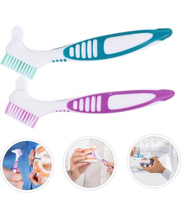 Hapinary Double-Sided Prosthesis Cleaning Brush - 2-Pack Toothbrush Set for Effective Prosthesis Care - Buy Online on GoSupps.com