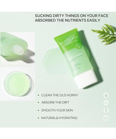 Matcha Peeling Gel - Deep Cleansing Exfoliating Gel for Face & Body | Shrink Pores Hydrate & Improve Skin Tone - 60g - Buy Online on GoSupps.com