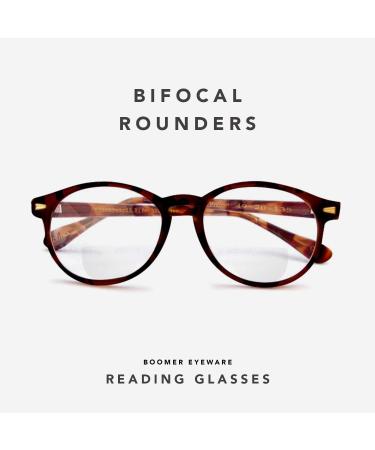 Classic Stylish Bifocal Round Reading Glasses for Men & Women - 3.00 Brown | International Shipping Available - Buy Online on GoSupps.com