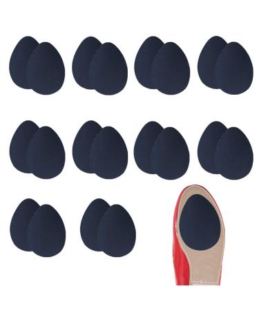 10 Pairs Self-Adhesive Anti-Slip Stick Pad for Shoes High Heels Non-Slip Sole Pads  Skid Proof Sole Sticker (Black) 10pair