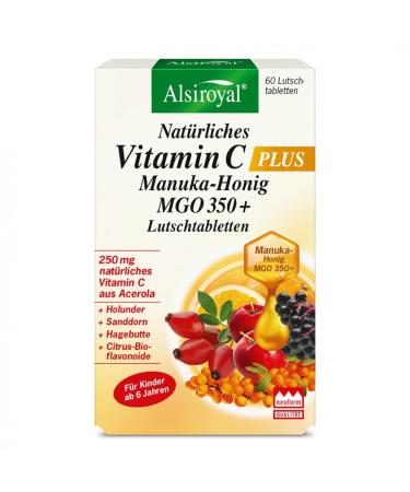 Alsiroyal Alsiroyal Natural Vitamin C PLUS Manuka Honey MGO 350+ L 60 Capsules