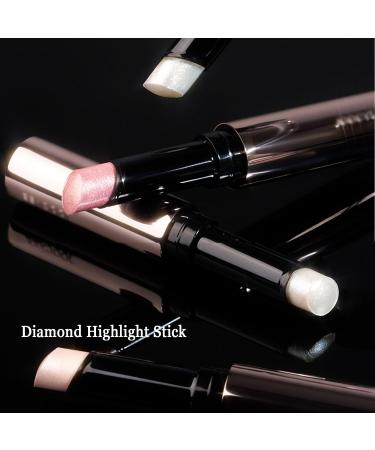 Diamond Highlight Stick Brightens Eyes Jelly Highlighter Stick Face Highlighter Makeup Eyeshadow Stick Blendable & Long Lasting Highlight Stick with Natural Finish (H04 1 Count (Pack of 1)) H04 1 count (Pack of 1) - Buy Online on GoSupps.com