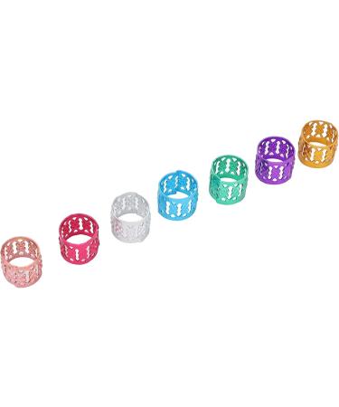 Aluminum Hair Braid Ring Portable Dreadlocks Ring Exquisite Stylish for Men Women for Family Gathering for Dance Party - Buy Online on GoSupps.com