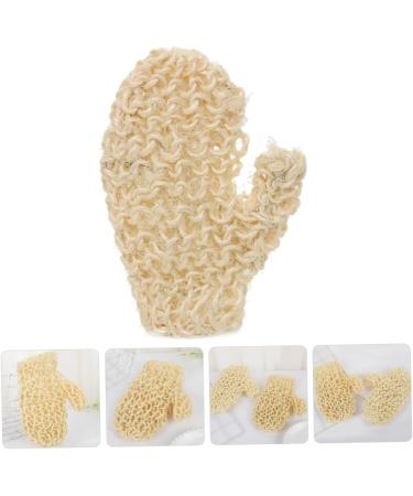 POPETPOP Bath Rubbing Gloves Exfoliating Gloves for Shower Body Scrub Gloves Shower Gloves Shower Back Scrubber Shower Mittens Tools Exfoliating Gloves for Body Sisal Wash Gloves Frosted - Buy Online on GoSupps.com
