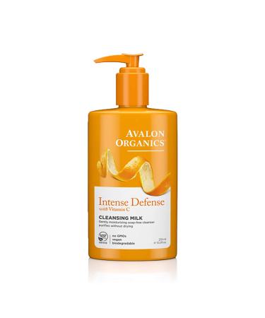 Avalon Organics Intense Defense With Vitamin C Cleansing Milk 8.5 fl oz (251 ml)