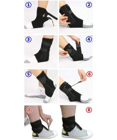 Buy Adjustable Ankle Foot Orthosis for Drop Foot - Stabilizer for Flaccid Foot & Dorsiflexion Movement (Small) | International Shipping Available - Buy Online on GoSupps.com
