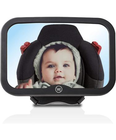 Baby Car Mirror for Headrest | Extra Large Back Seat Mirror | Safe Breastfeeding & 360 Swiveling Baby Accessories - Buy Online on GoSupps.com