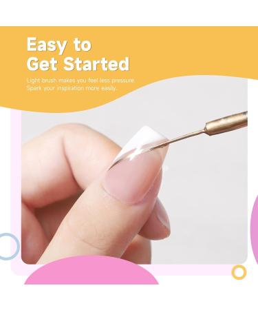 12 Colors Gel Nail Polish Liner - UV Soak-off Manicure Set for Home & Salon Quality | Pigmented Red Pink Glitter with Thin Brush | Perfect Gift for Women & Moms - Buy Online on GoSupps.com