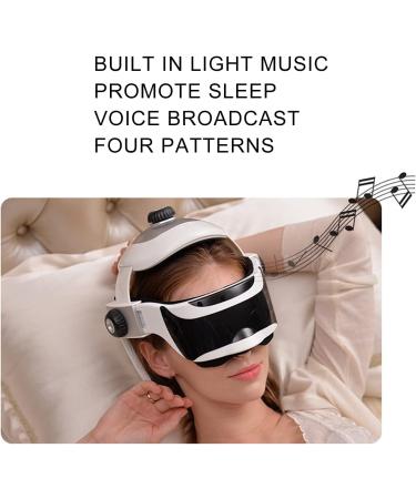 Intelligent Electrical Head Massage Device | Stress-Relief Eye & Neck Helmet with Heat & Music | Deep Sleep Solution - Buy Online on GoSupps.com