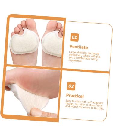 Holibanna 4 Pairs High Heel Felt Pads - Comfortable Forefoot Cushions for Daily Use | Replaceable Wool Felt Step Mats for Women - Buy Online on GoSupps.com