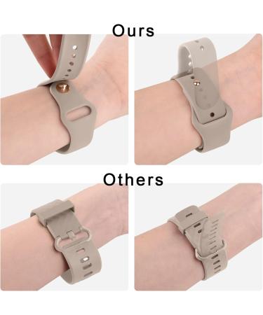 Oumida Fitbit Versa 2 & Versa Silicone Bracelet - Classic Sports Replacement in Milk Tea Color for Men & Women - Buy Online on GoSupps.com