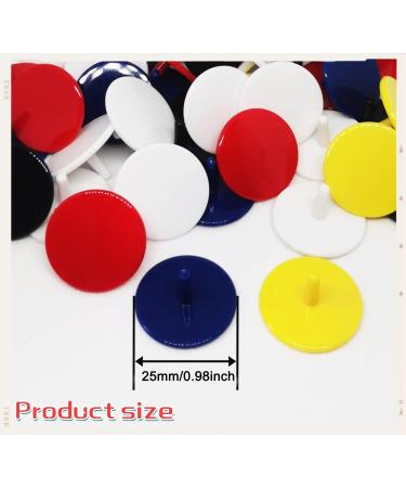 Adhere Golf Ball Marker 100pcs Plastic Position Quarter Size 0.94 Flat Mix Color Marker - Buy Online on GoSupps.com