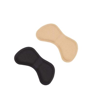 Heel cushion 10 pairs of sponge heel cushion self -adhesive comfort shoe inserts heel protection heel holder (5 black and 5 beige)