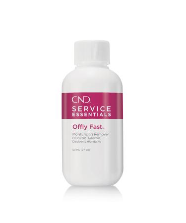 CND OFFLY FAST MOISTURIZING REMOVER with macadamia and vitamin E oils Safely removes CND SHELLAC & CND VINYLUX Polish 2.0 Fl Oz (Pack of 1)