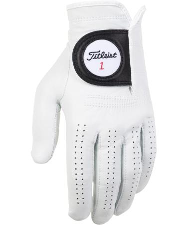 Titleist Players Mens Golf Glove - White Left Hand (Medium) | Premium Quality Perfect Grip International Shipping - Buy Online on GoSupps.com