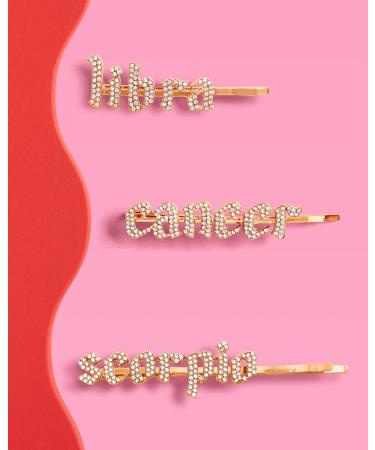 Scorpio Rhinestone Hair Pin - Zodiac Birthday Party Accessory - Buy Online on GoSupps.com