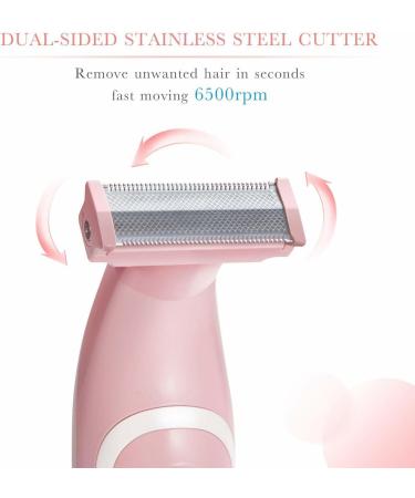 Rechargeable Women's Bikini Trimmer - Wet/Dry, Cordless Electric Shaver for Legs, Underarms & Pubic Hair Removal - Buy Online on GoSupps.com
