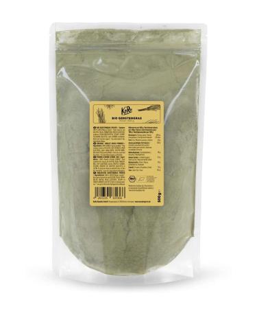 KoRo - Organic Barley Grass Powder 12 x 500 g - Superfood from controlled organic farming, without additives