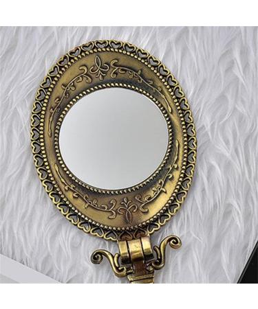 EYHLKM Double Sided Folding Handheld Metal Makeup Mirror for Travel - Buy Online on GoSupps.com