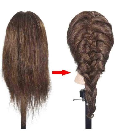 ZHJING Fashion Head Training - Human Hair Wire Dummy for Perm Weaving and Hair Coloring - Buy Online on GoSupps.com