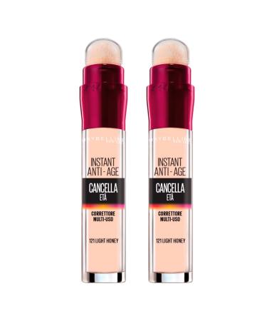 2x Maybelline New York Il Erase Age multi-purpose-liquid-Concealer Color 121 Light Honey-2 concealer 1 piece (2-pack) 2x color 121 light honey