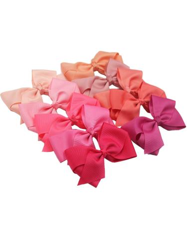 40 Colors Toddler Girls Hair Bows Clips - Grosgrain Ribbon Pinwheel Bows for Kids & Teens - Buy Online on GoSupps.com