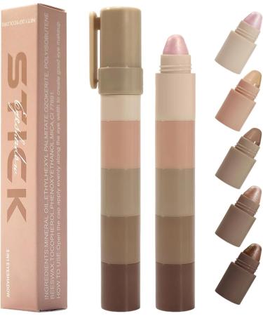  Murman Murman Eyeshadow Stick | Illuminating Face Iridescent Eyeshadow Stick - Cosmetic Face Long Lasting Wear for Outdoor Party Travel Scene Carnival School Appointment - Buy Online on GoSupps.com
