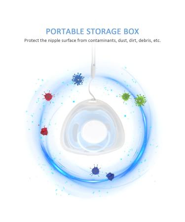 Portable Pacifier Box Set - 6 Pieces with Silicone Straps | Pacifier Protection and Easy Wear Solution - Buy Online on GoSupps.com