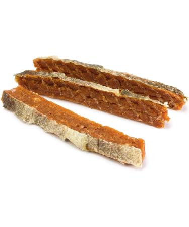 ARQUIVET Salmon Strips with Skin 350g - 100% Natural Dog Snacks - Canine Prizes Treats & Rewards - Buy Online on GoSupps.com