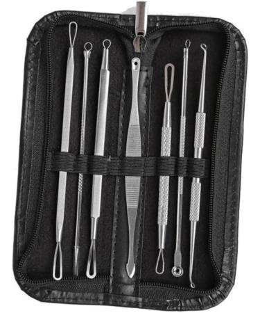 WOONEKY 14 Pcs Blackhead Extractor Blackhead Removal Tool Extractor Tools Comedone Extractor Silver - Buy Online on GoSupps.com