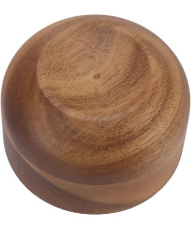 Fdit Men's Wooden Shaving Bowl | Compact Foam & Soap Mug | Exfoliating Razor Accessory for Smooth Shaves - Buy Online on GoSupps.com