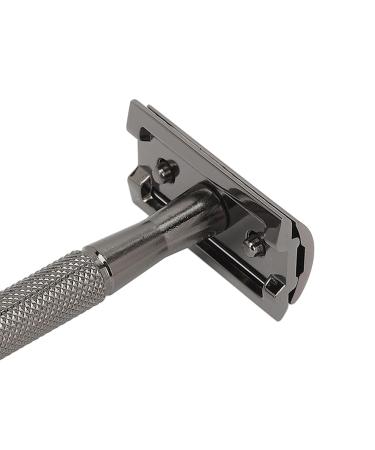 Double-Cutting Safety Razor for Men & Women | Long Handle & Portable Hair Clipper | Ideal for Beauty Salons (Black) - Buy Online on GoSupps.com