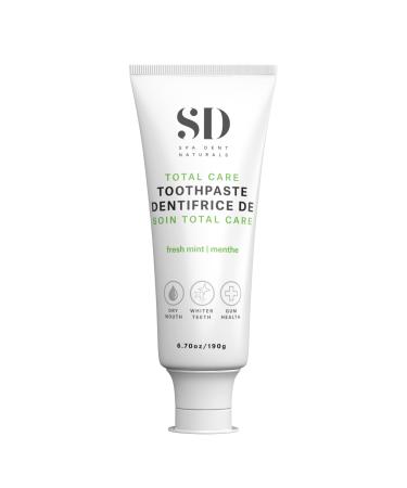 Spa-Dent Total Care Toothpaste Made in Canada with Advanced Dental Grade Ingredients (6.70oz/190g) 190 g (Pack of 1)