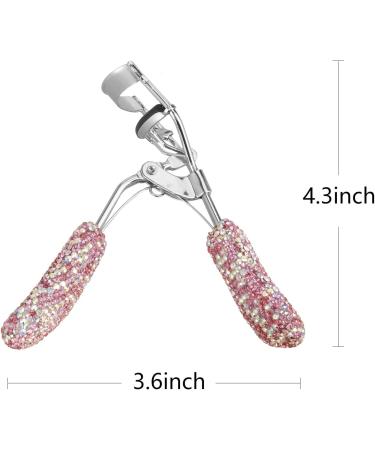 Buy Bling Rhinestone Eyelash Curlers - Stainless Steel Long Lasting Fits All Eye Shapes (Pink) | International Shipping Available - Buy Online on GoSupps.com