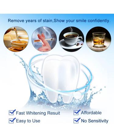 Teeth Whitening Kit - 10 Pack 3ml Gel Refill 44% CP Bleaching Gel LED Light & Mouth Trays - Complete Tooth Whitener Solution - Buy Online on GoSupps.com