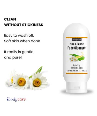 ibodycare Aloe Chamomile Face Cleanser for Sensitive Skin Sulfate Free Paraben Free Fragrance Free Daily Face Wash Gentle Natural Cleanser for Women and Men 4 oz - Buy Online on GoSupps.com