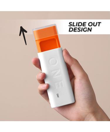 KENWINN One Day Pill Box - Daily Medicine Organizer for Prescriptions Vitamins & Supplements | International Shipping Available - Buy Online on GoSupps.com