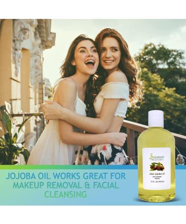 Organic Cold Pressed Jojoba Oil - 100% Pure Natural Moisturizer for Skin, Face & Hair - Perfect Carrier for Essential Oils - Ideal for Massage and Soap Making - Available in Various Sizes (32oz) - Buy Online on GoSupps.com