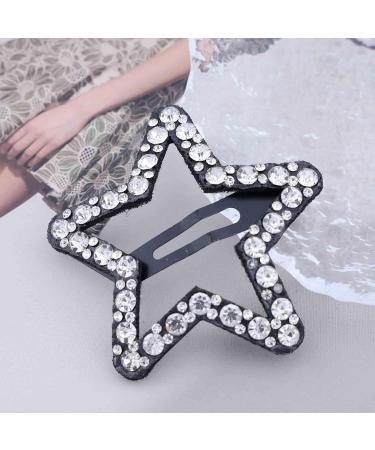 Aneneiceera Crystal Star Clip Silver Rhinestone Hair Clip Barrette CZ Hair Clip Daily Hair Pins Clip Crystal Star Hair Accessories for Women and Girls (Silver) - Buy Online on GoSupps.com