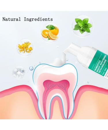 Probiotics Bright Whitening Teeth Mousse & Herbal Oral Repair - Total Care Mouthwash (2PC) for Deep Cleaning & Refreshing Smile - Buy Online on GoSupps.com