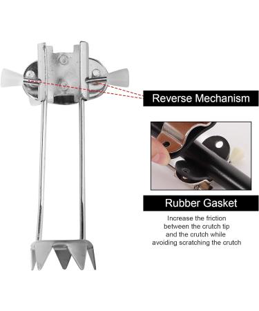 2pcs Ice Cane Tip Attachment Heavy Duty Metal Cane Tips for Snow Anti-Slip Crutch Ice Tips Spike Feet 5-Prong Replacement Cane Ice Grip Accessories for Walking Sticks Winter - Buy Online on GoSupps.com