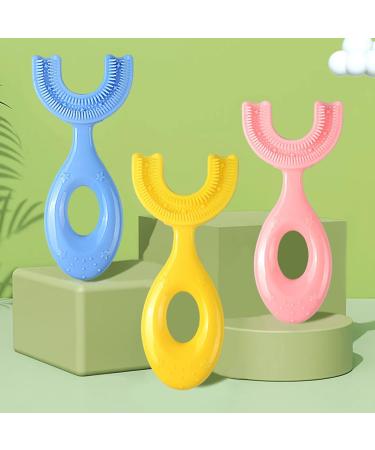 Aisyrain U-Shaped Children's Toothbrush | Soft Bristle 360-Degree Silicone Toothbrush for Ages 6-12 | International Shipping Available - Buy Online on GoSupps.com