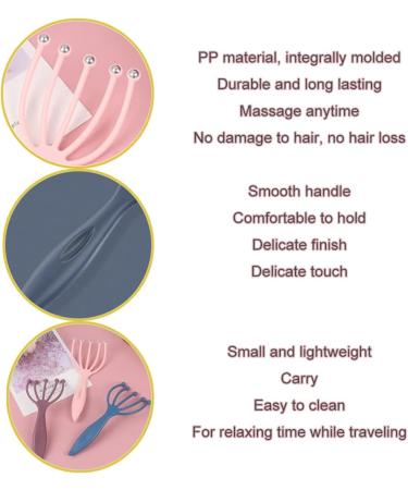 5-Claw Scalp Massager for Stress Relief and Relaxation - Manual Head Massage Tool for Tiredness and Refreshing Experience - Wet and Dry Use - Unisex - Buy Online on GoSupps.com