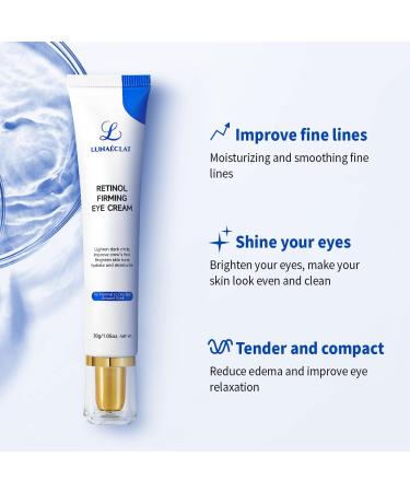 Retinol Firming Eye Cream | Alcohol-Free Glycerin Fusion | Brightens & Moisturizes All Skin Types | 1.05 oz - Buy Online on GoSupps.com