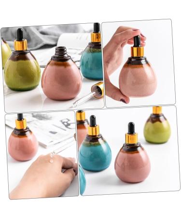 Angoily Ceramic Essential Oil Pot Essential Oil Holders Essential Oil for Hair Essential Oil Bottle Dropper Vials Liquid Containers Ceramics Pink Dropper Bottle Empty Bottle - Buy Online on GoSupps.com