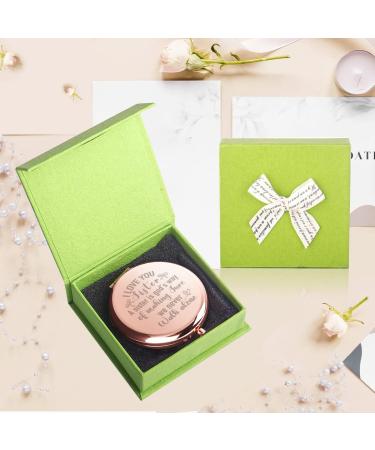 Rose Gold Compact Mirror for Sister - Unique Graduation & Birthday Gift - Buy Online on GoSupps.com
