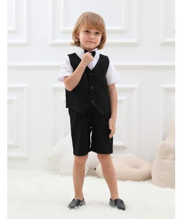 Mint Green Baby Boy Gentleman Suit | Herringbone Wedding Outfit | 2-3 Years Black - Buy Online on GoSupps.com