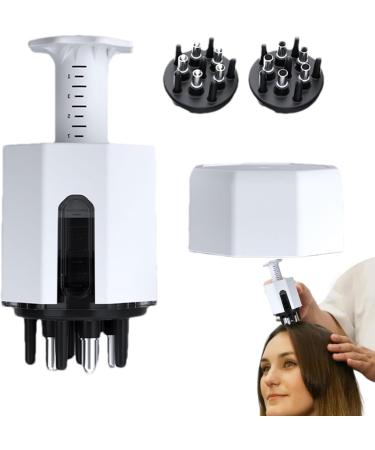 Buy Congou Scalp Mercy Comb & Applicator - Portable Scalp Massager for Home & Travel - Essence & Liquid Application - White Version - Buy Online on GoSupps.com
